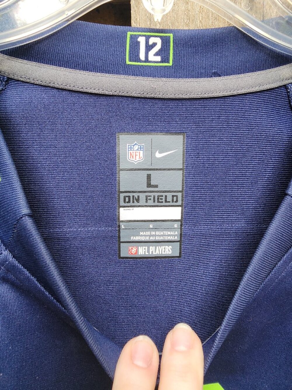 EUC Seahawks Authentic Men's L Nike Jersey Wilson #3 Seattle - Picture 12 of 16